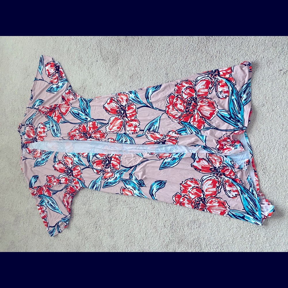 Long duster with wide leg pant set.